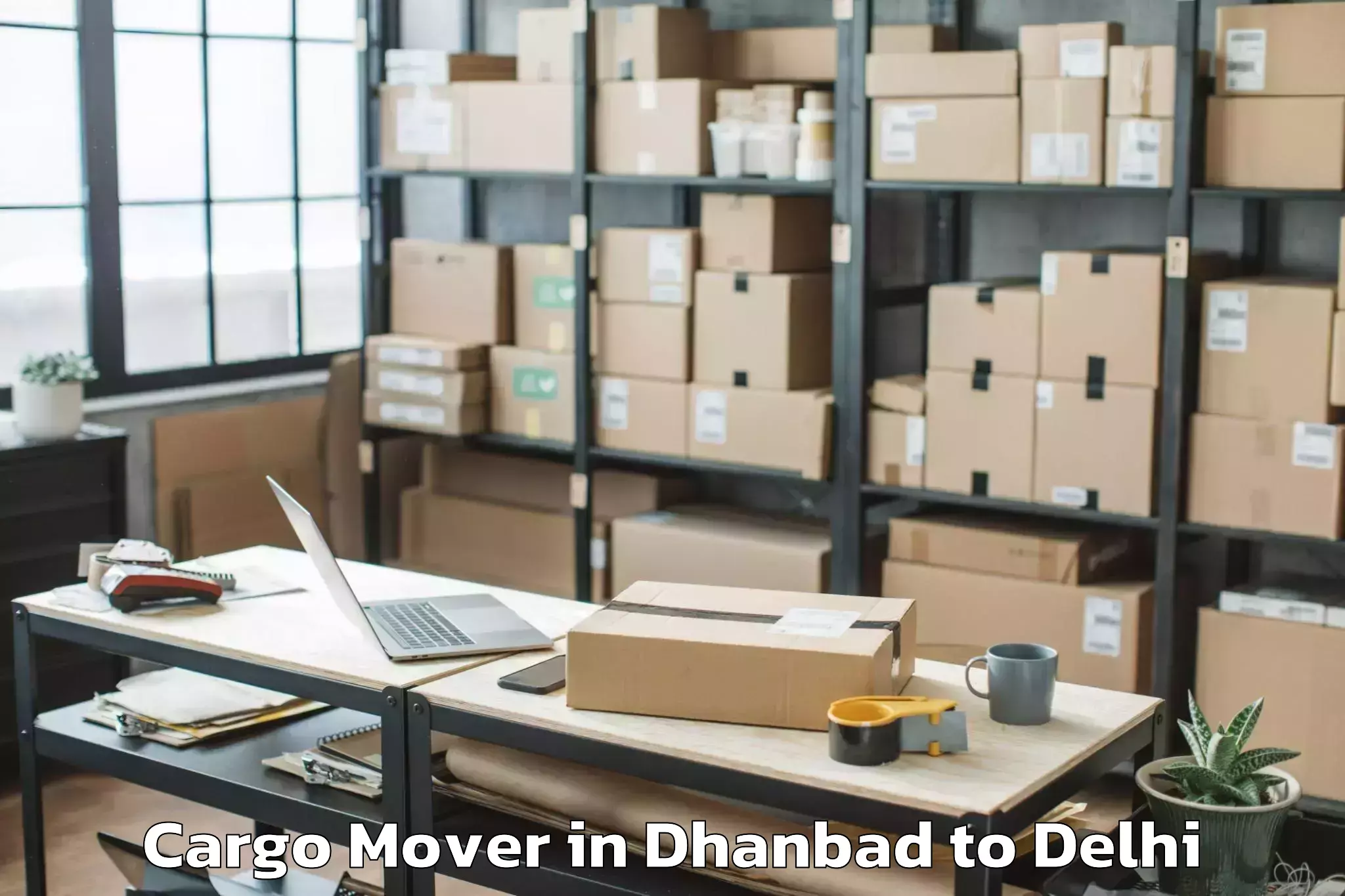 Trusted Dhanbad to Aggarwal City Mall Pitampura Cargo Mover